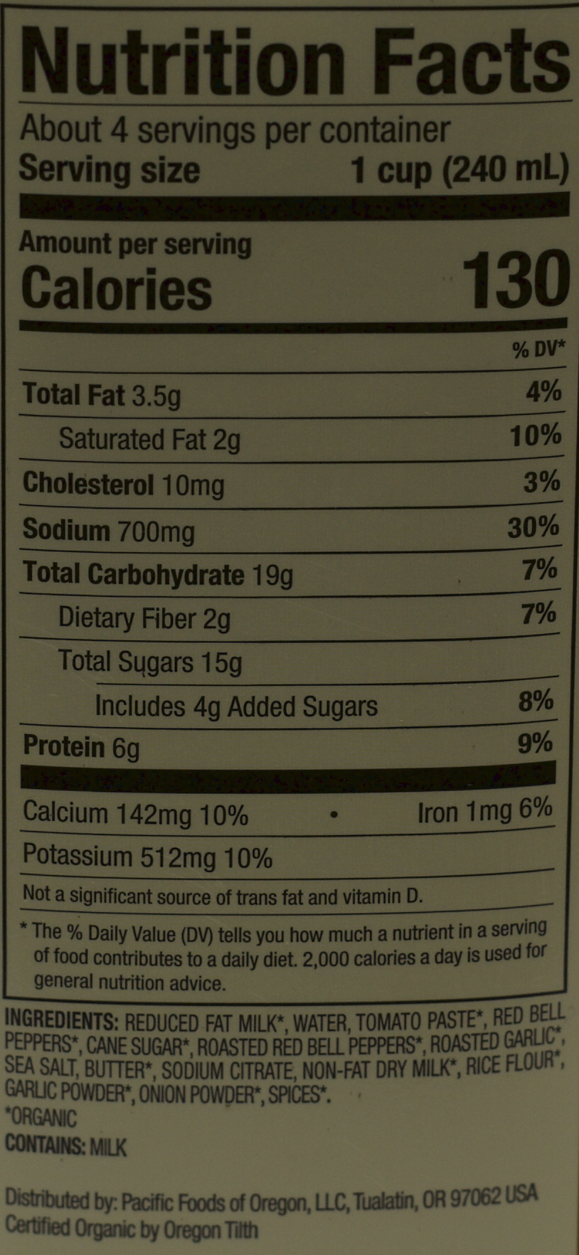 Red Pepper & Tomato Soup Packaged Food Reviews