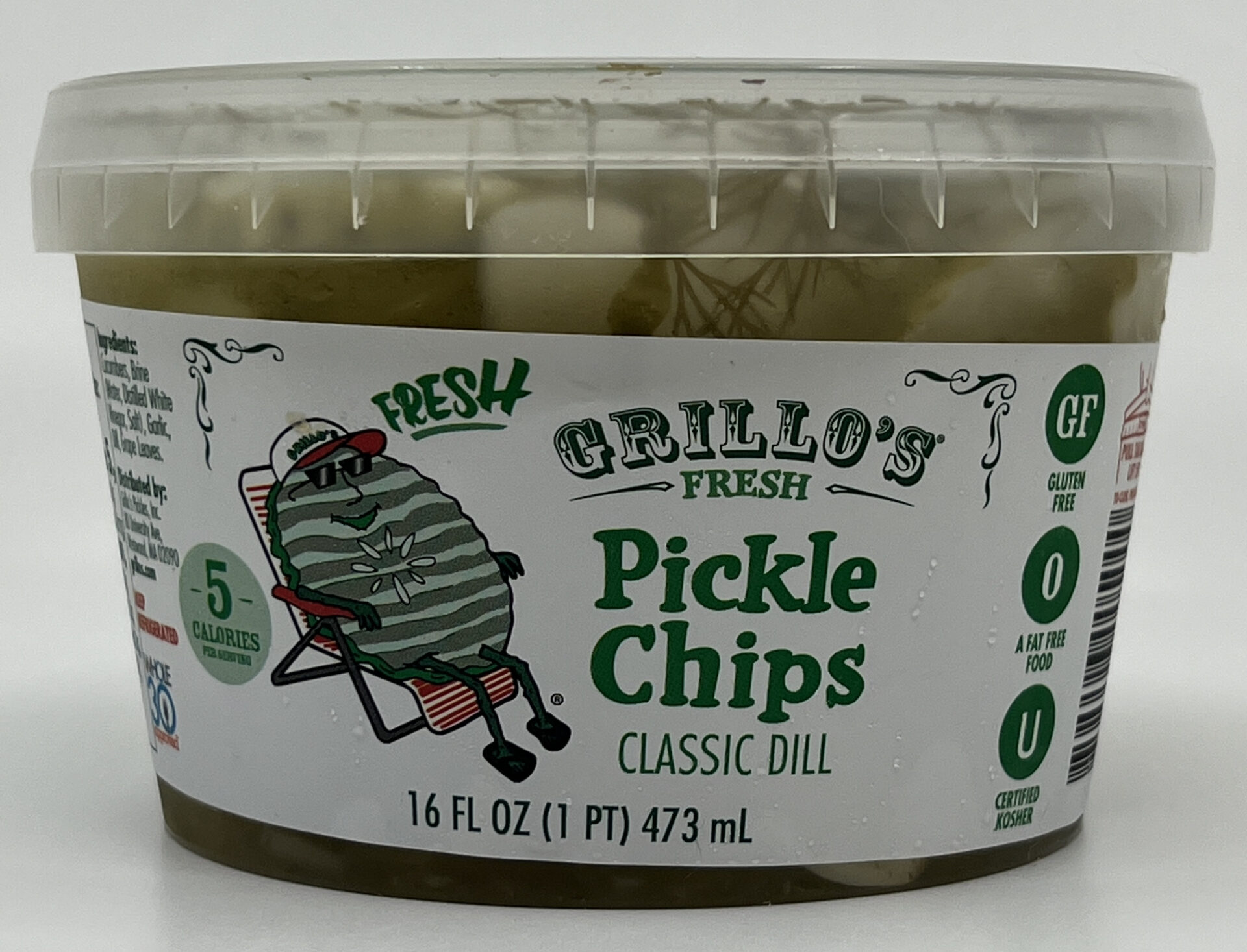 Grillo’s Fresh Pickle Chips Classic Dill Packaged Food Reviews