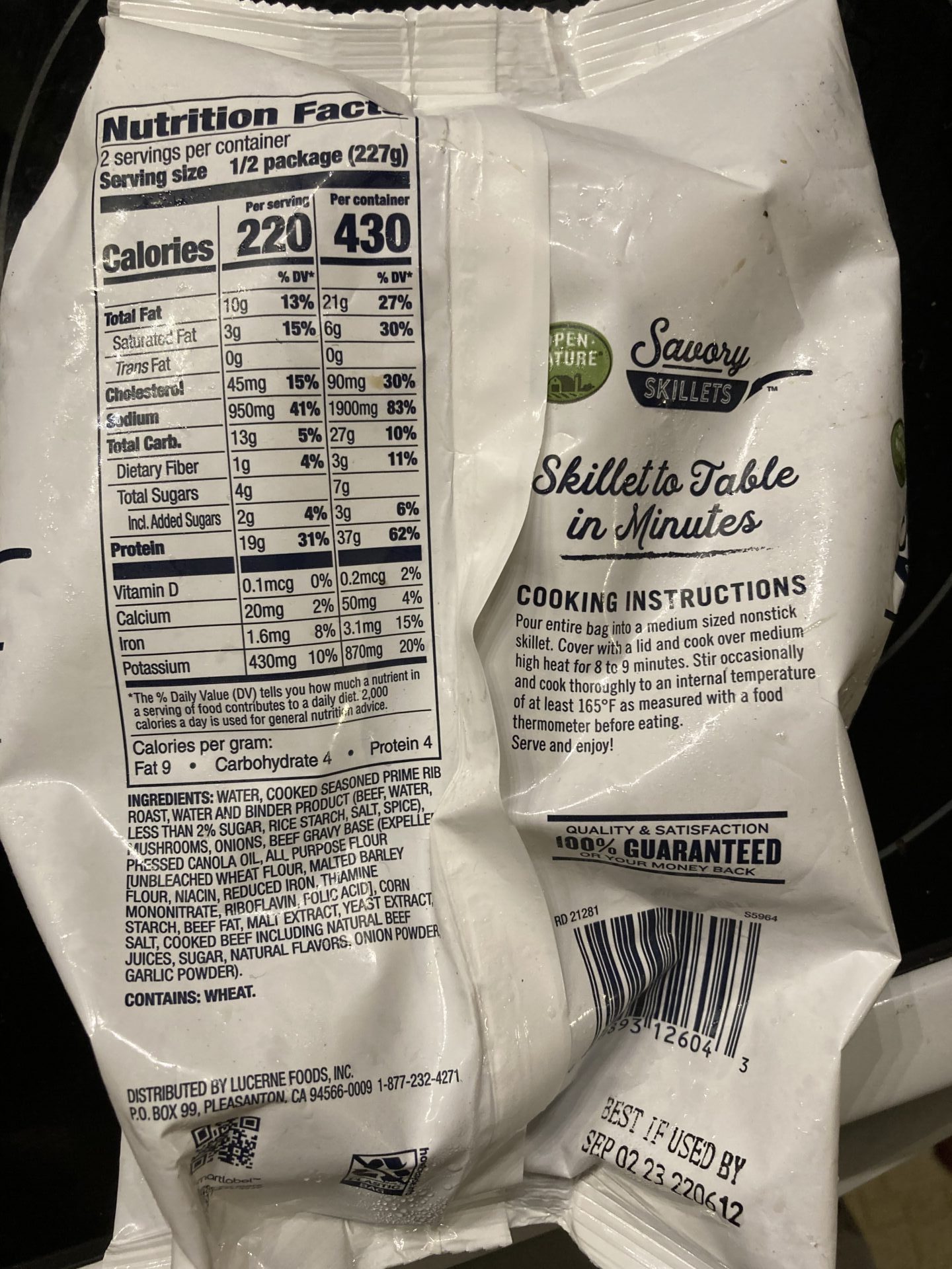 Savory Skillets Packaged Food Reviews