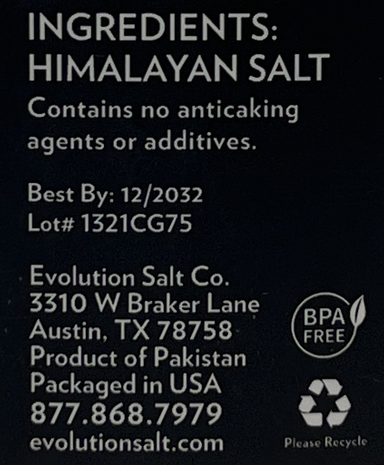 Evolution Himalayan Salt Course Grind Packaged Food Reviews