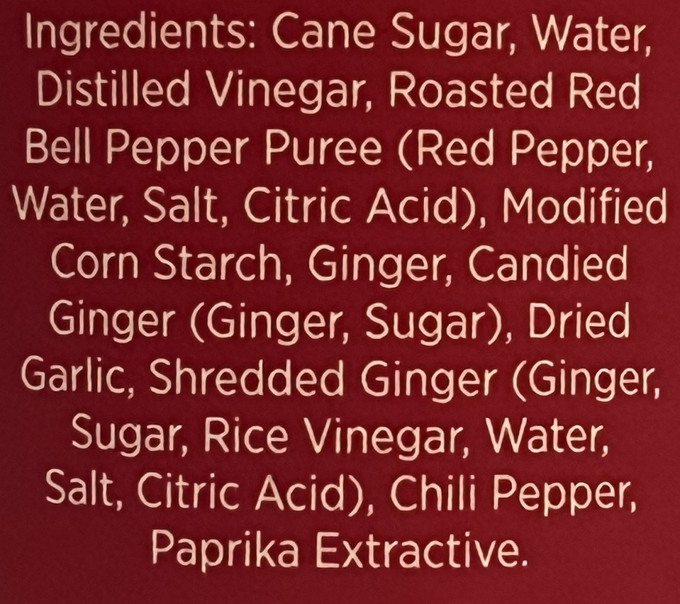 Sweet Ginger Chili Sauce Packaged Food Reviews