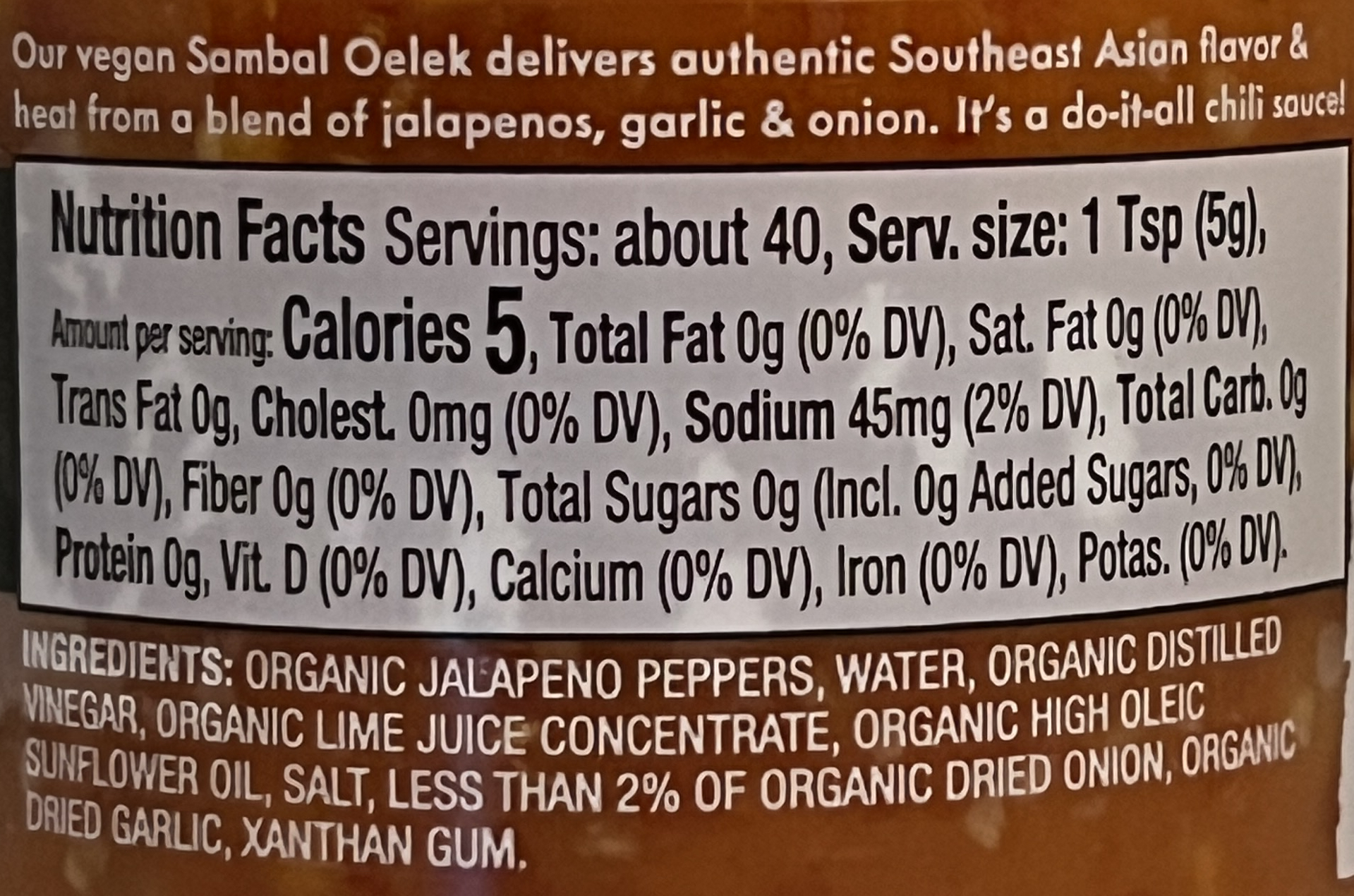 Sambal Oelek Chili Paste Packaged Food Reviews