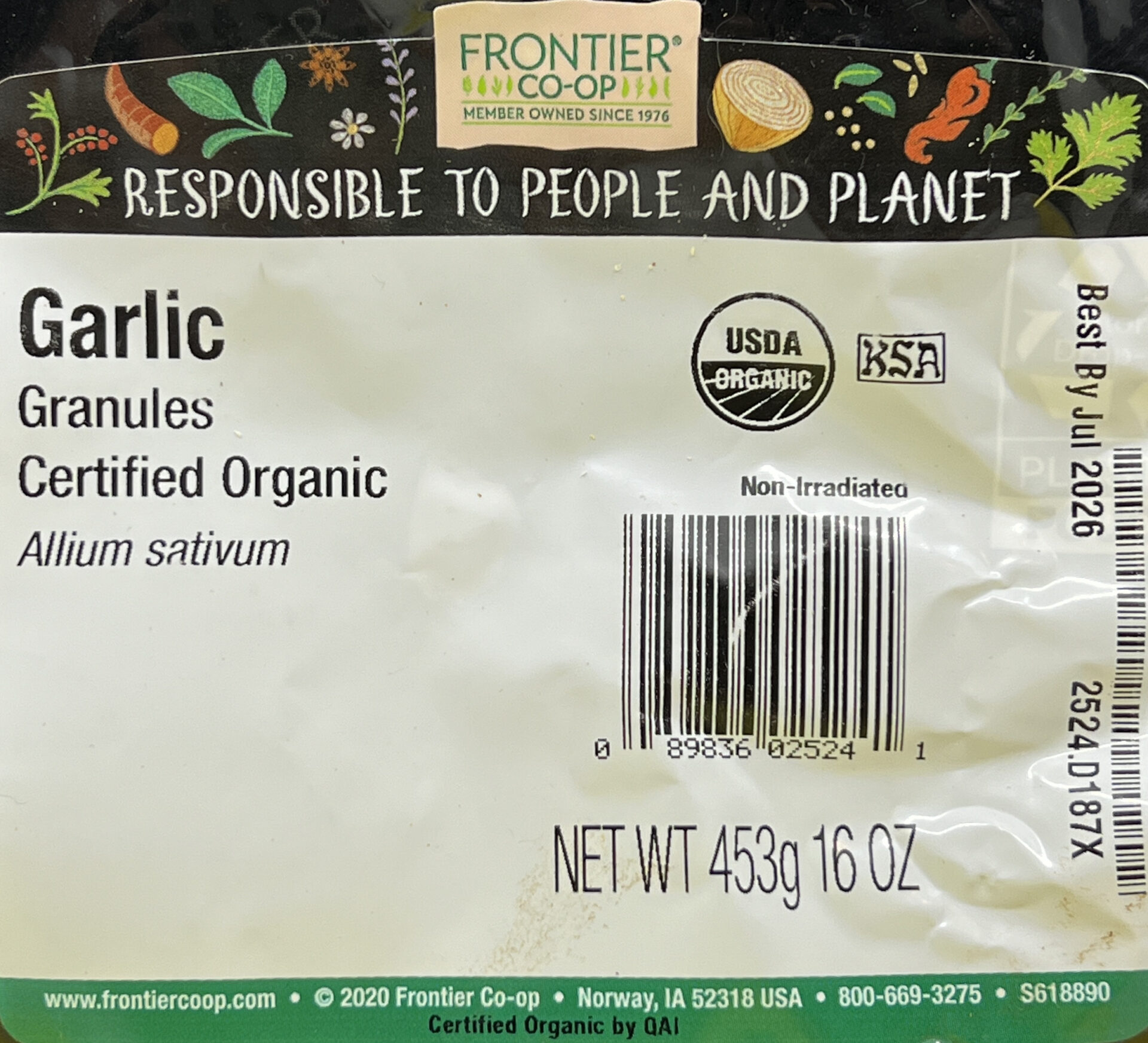 Frontier Organic Garlic Granules Packaged Food Reviews