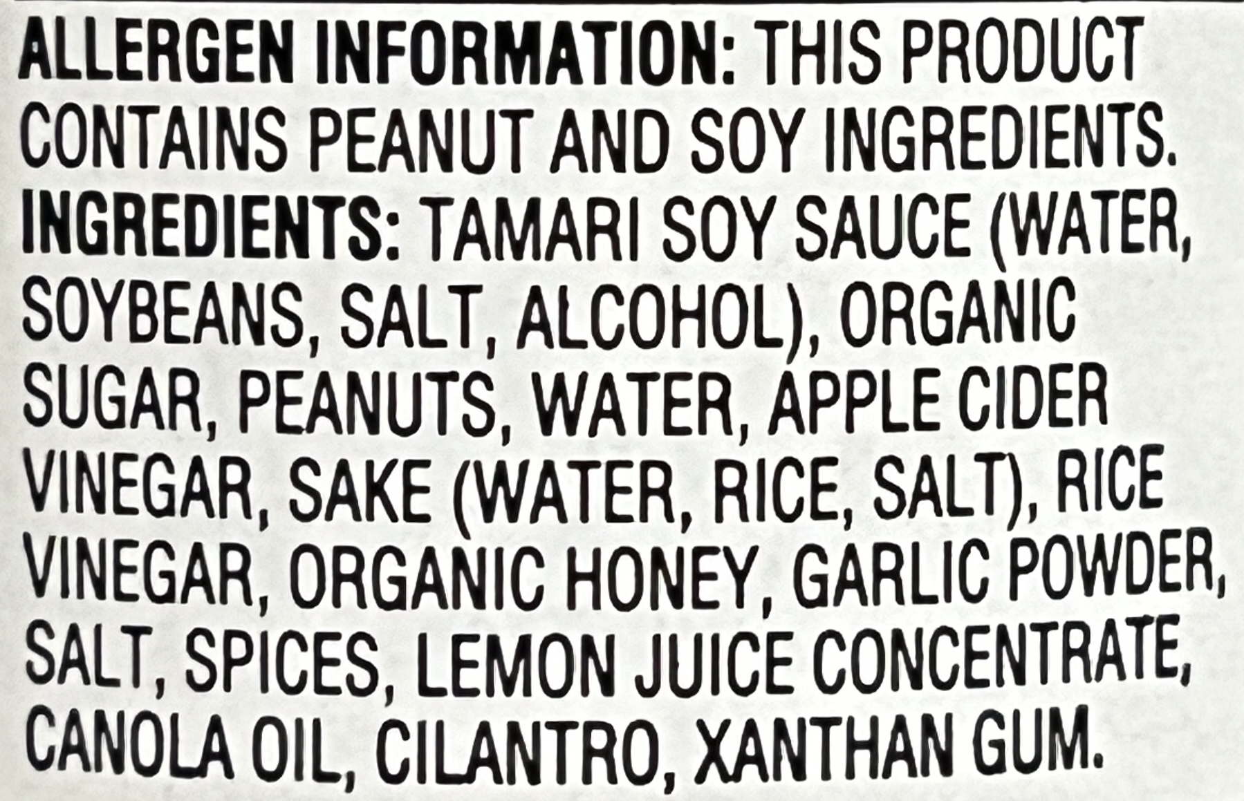 San J Thai Peanut Sauce Packaged Food Reviews